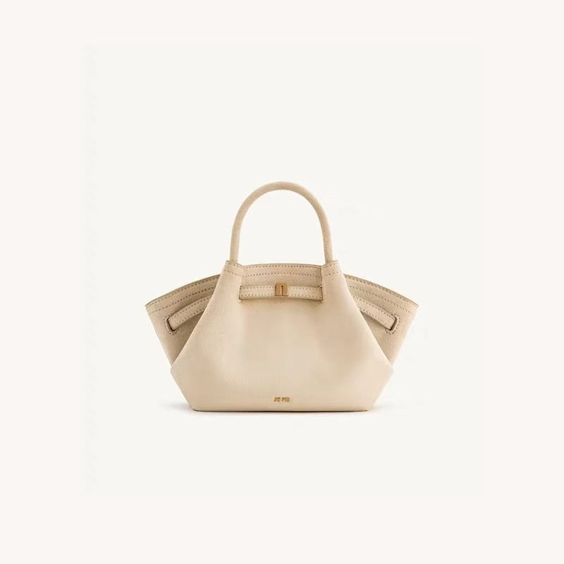 JW PIE HANA MINI FAUX SUEDE TOTE BAG- OFF WHITE