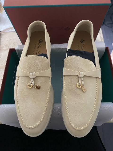 LORO PIANA SUMMER WALK LOAFERS BEIGE