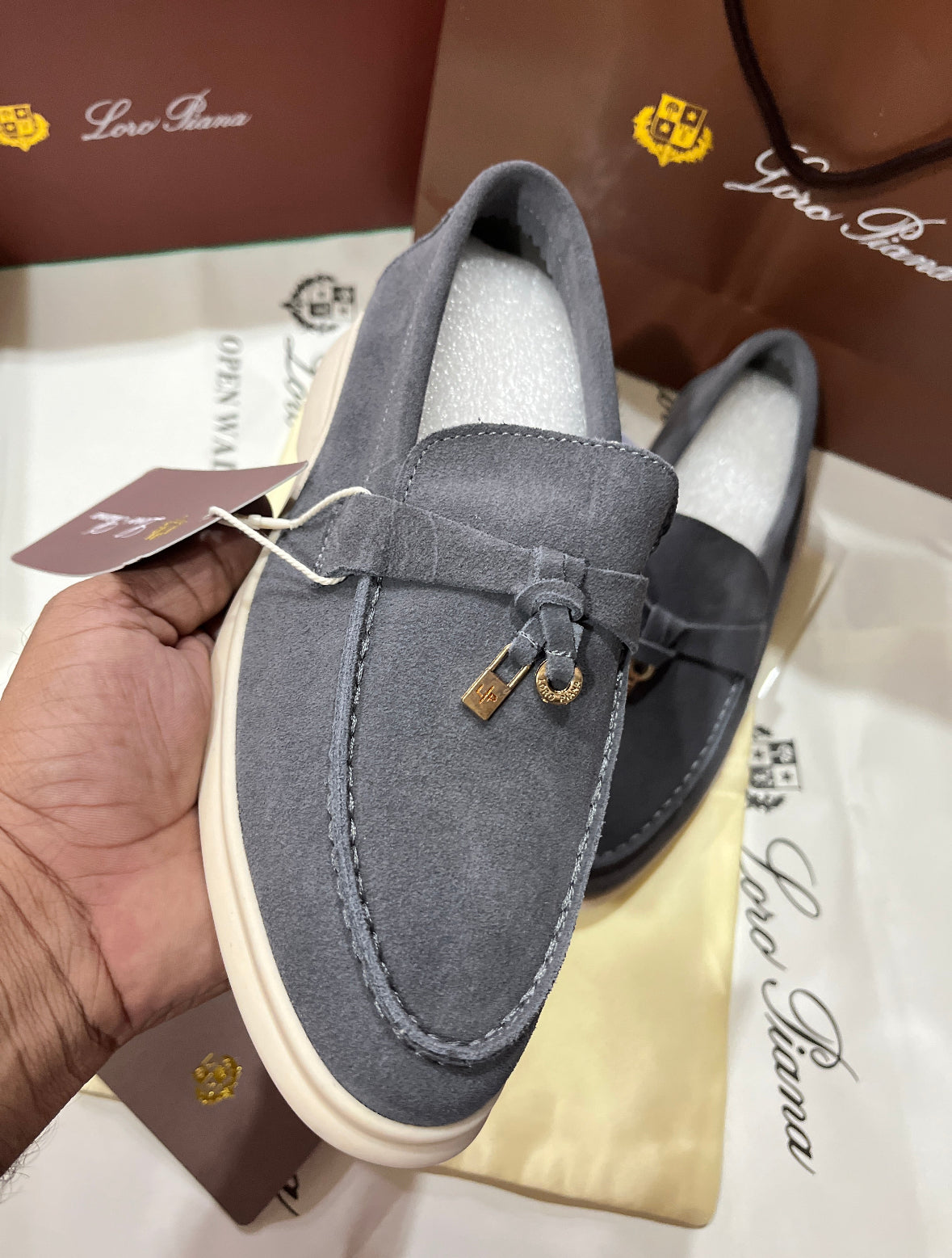 LP SUMMER WALK LOAFERS GREY