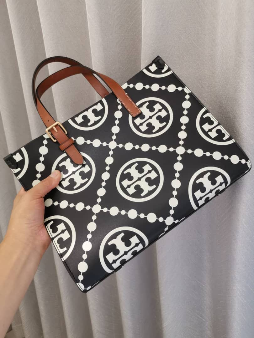 TORY BURCH MINI T MONOGRAM TOTE