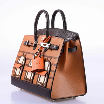 Hermès Birkin Faubourg Sellier – Gold Madame & Ebene Matte Alligator