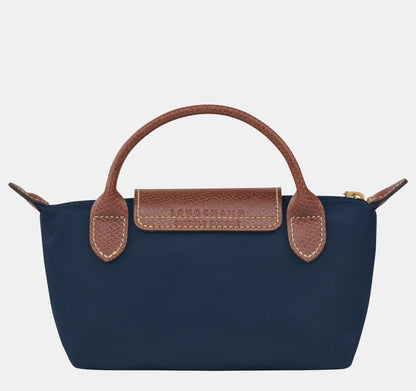LONG CHAMP LE PLIAGE  POUCH WITH HANDLE
Navy - Recycled Canvas
