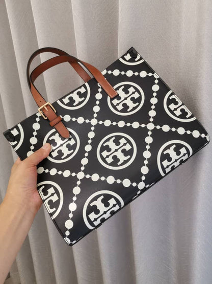 TORY BURCH MINI T MONOGRAM TOTE