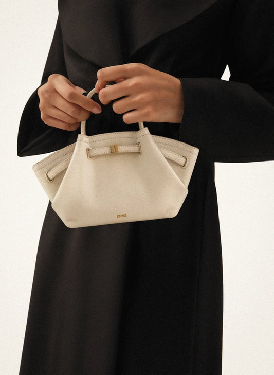 JW PIE HANA MINI FAUX SUEDE TOTE BAG- OFF WHITE